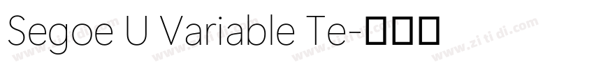 Segoe U Variable Te字体转换